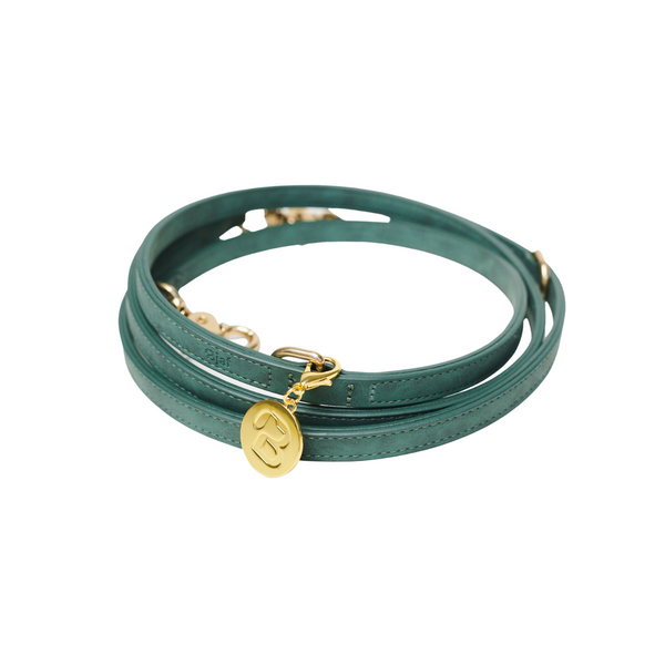 Bjaf - Milano snor, forrest green - guld