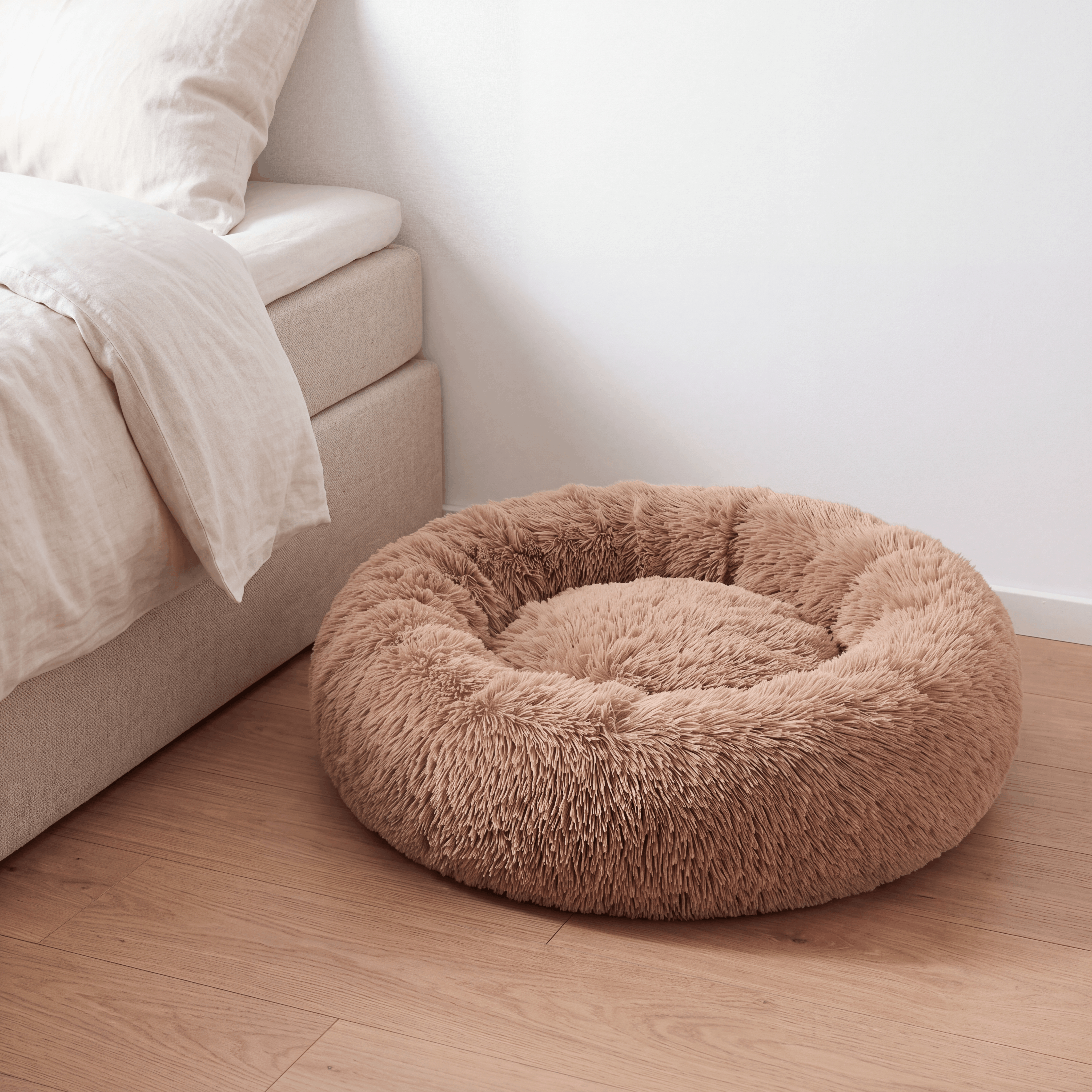 Beroligende donut hundeseng - Totteland.dk