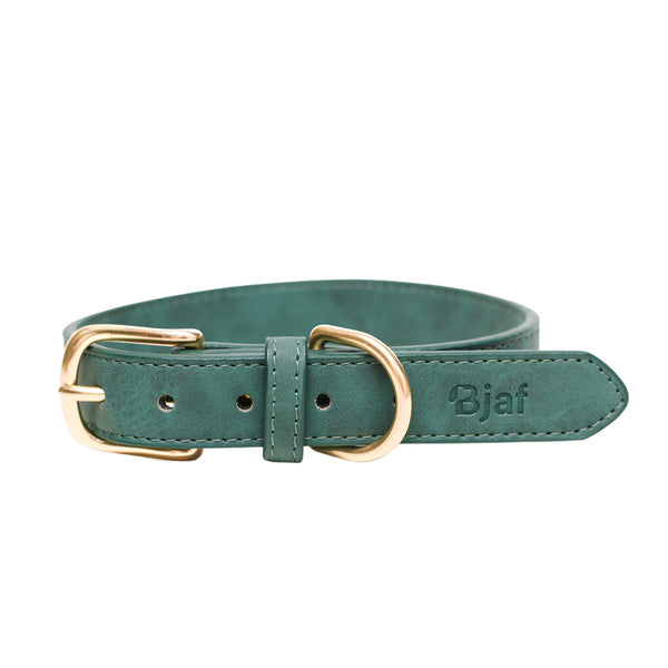 Bjaf - Milano halsbånd, forrest green - rosaguld