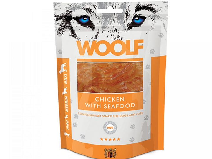 Woolf Chicken Seafood 100g - Totteland.dk